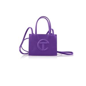 Telfar small shopping bag in grape